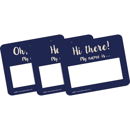 Barker Creek Oh Hello! Name Tags/Self-Adhesive Labels, Multi-Design Set, 45/Pack 1555